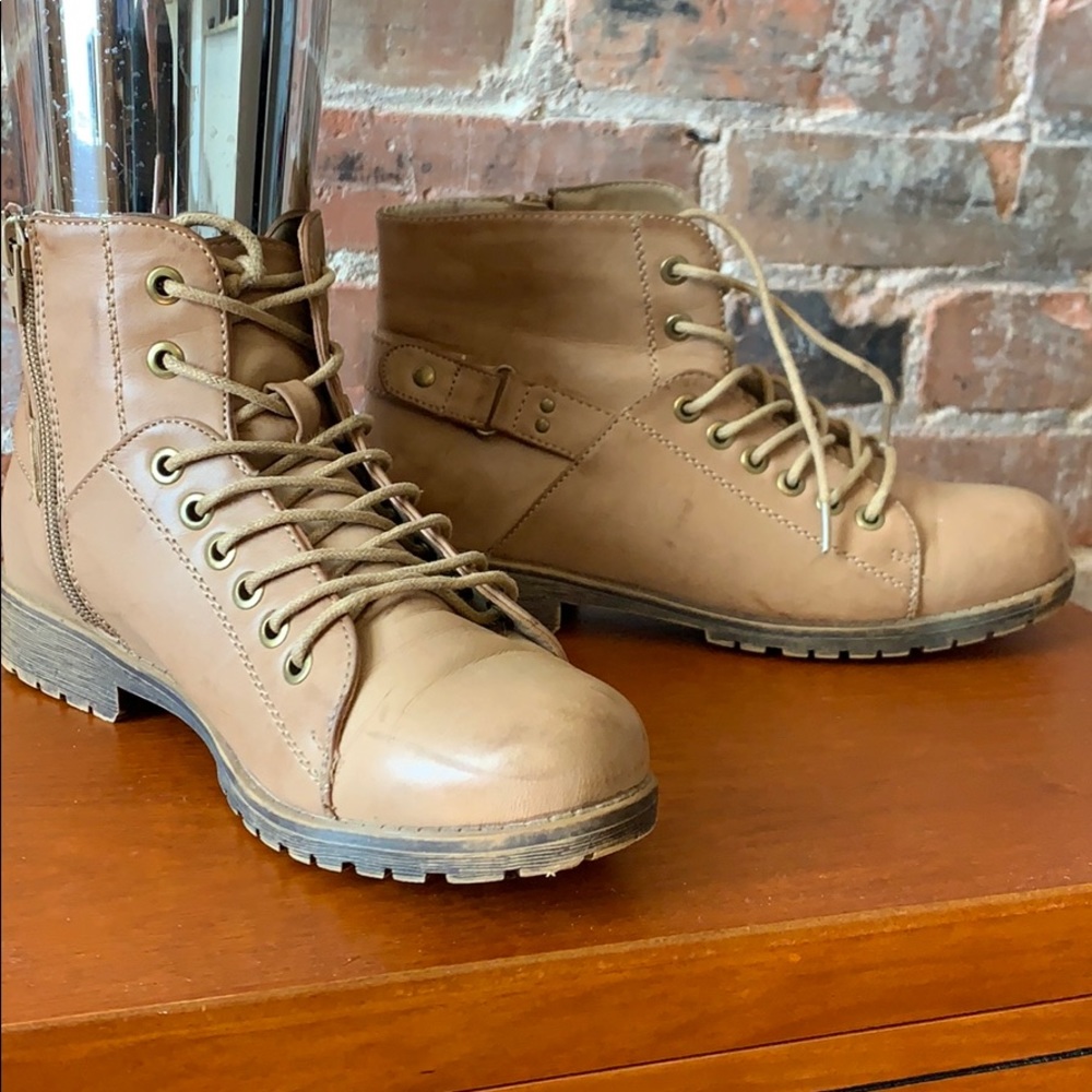 Tan Leather Booties